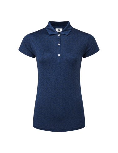 Footjoy Painted Floral Cap Sleeve Lisle Womens Polo