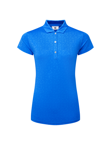 Footjoy Painted Floral Cap Sleeve Lisle Womens Polo