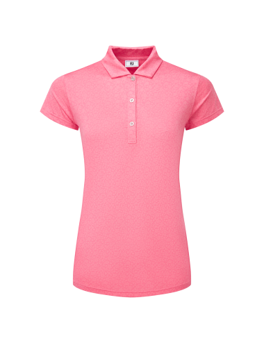 Footjoy Painted Floral Cap Sleeve Lisle Womens Polo